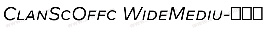 ClanScOffc WideMediu字体转换 ClanScOffc WideMediu字体转换